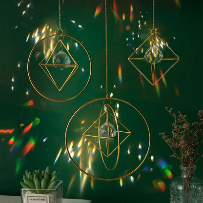 Gold Crystal Suncatcher