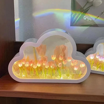 Tulip Night Light Multifunctional Mirror