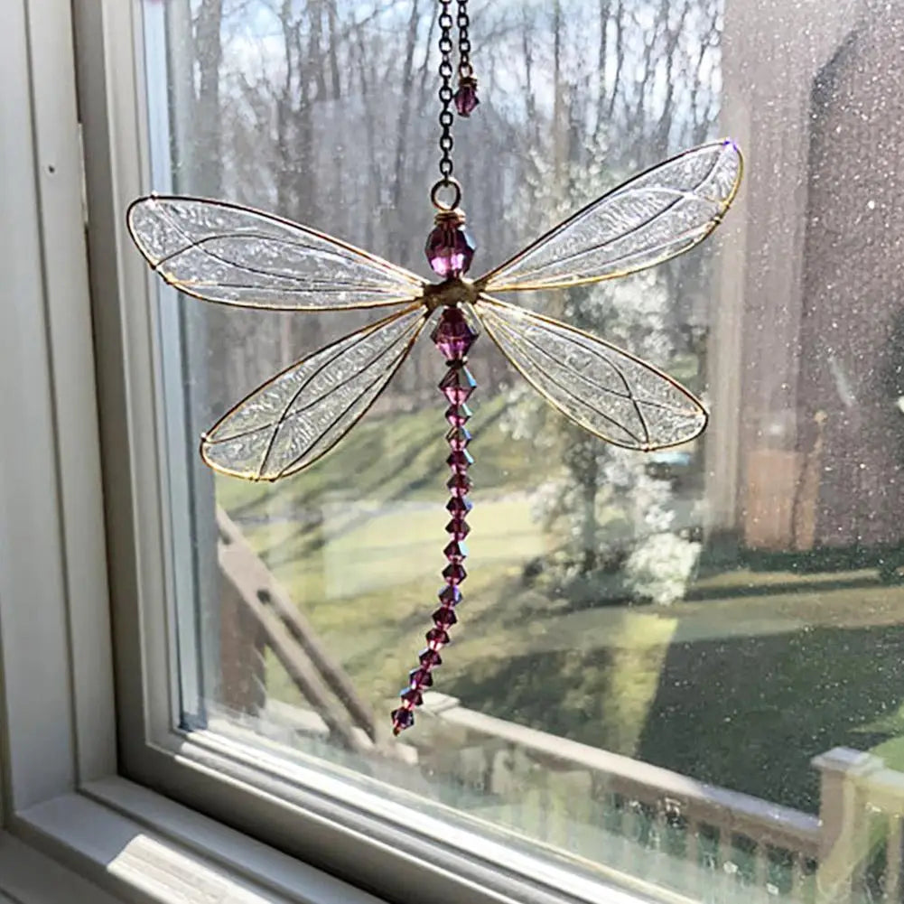 Crystal Dragonfly Suncatcher