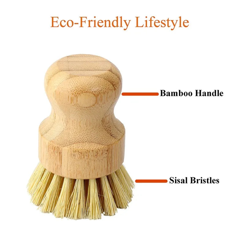 Bamboo Scrub Brush & Soap Dish