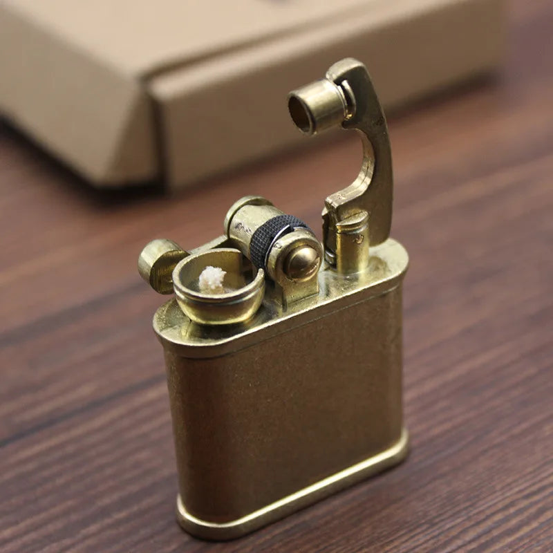 Brass Flint-free Retro Torch Lighter