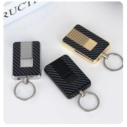 New Keychain Lighter Windproof Pull-down Ignition