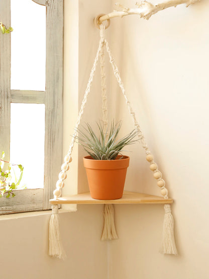 Hand Woven Floating Shelf