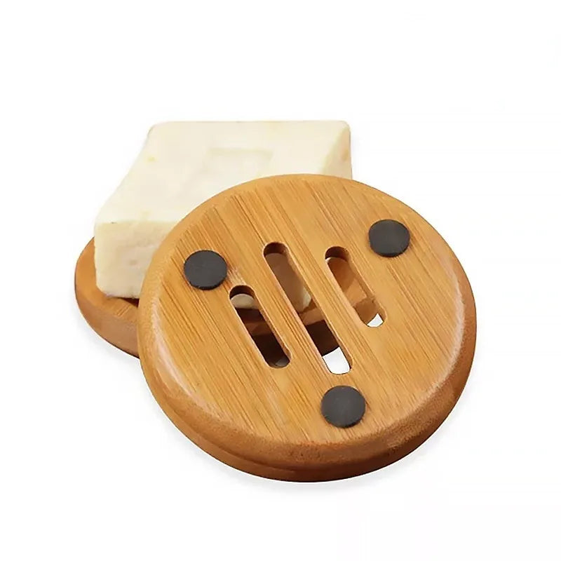 Bamboo Scrub Brush & Soap Dish