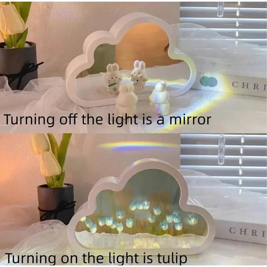 Tulip Night Light Multifunctional Mirror