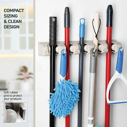 Mop And Broom Storage Rack