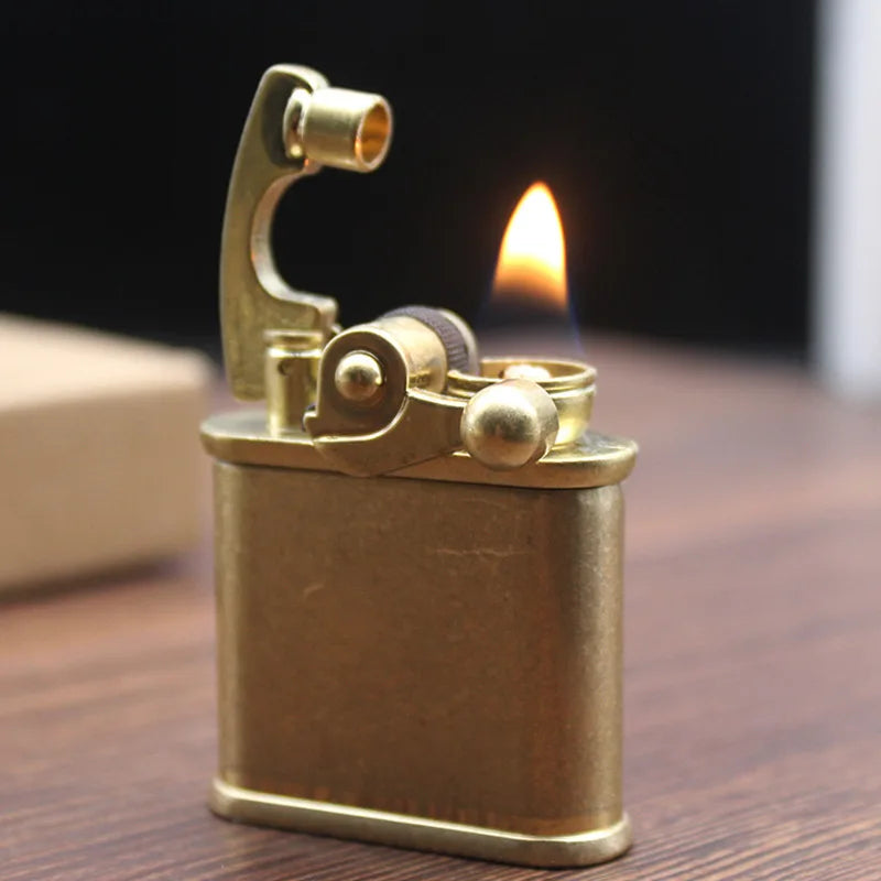 Brass Flint-free Retro Torch Lighter