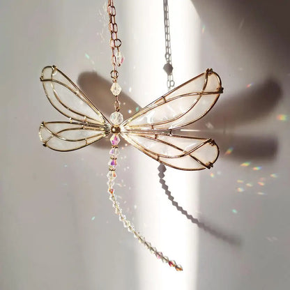 Crystal Dragonfly Suncatcher