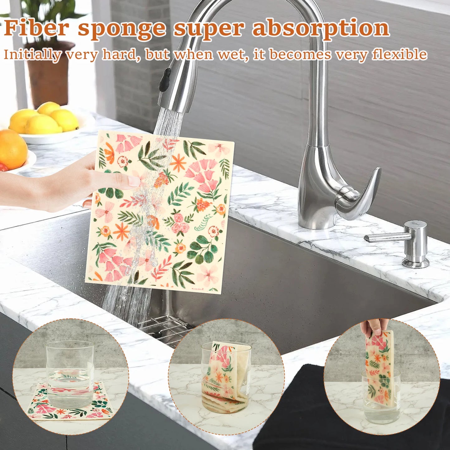 5~15Pcs Absorbent Dishcloth Household Rag Reusable