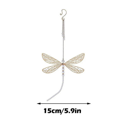 Crystal Dragonfly Suncatcher