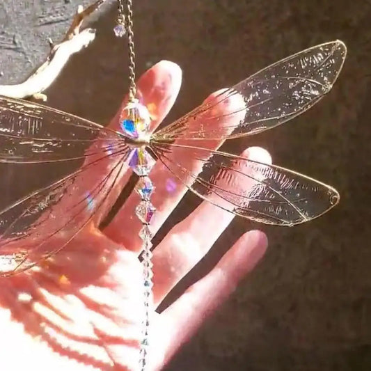 Crystal Dragonfly Suncatcher