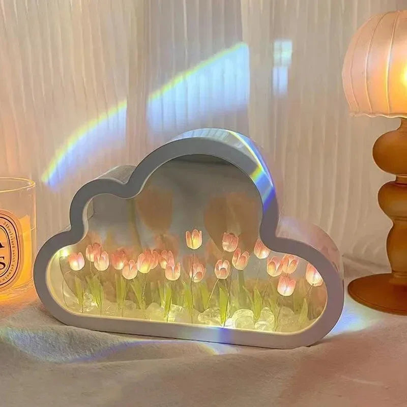 Tulip Night Light Multifunctional Mirror