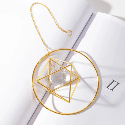 Gold Crystal Suncatcher